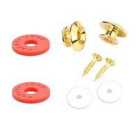 Guitar Strap Buttons Set Metal Strap Fasteners With Silicone Straps For Acoustic Electric Bass Secure Installation Guitar Locks