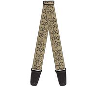 Guitar Strap Dancing Bears Tan Black 2 Inches Wide