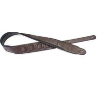 Guitar Strap, Dark Brown, Faux Leather