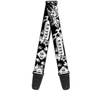 Guitar Strap Death or Glory Black White 2 Inches Wide