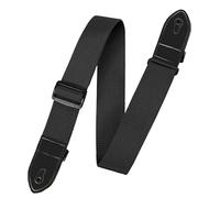 Guitar Strap, Electric Acoustic Guitar Strap Adjustable Guitar Shoulder Belt Premium Polyester Webbing with Leather Ends Bass Strap for Electric Guitar Western Guitar Acoustic Guitar and Bass