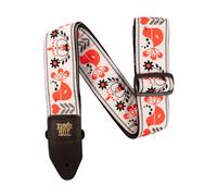 Ernie Ball E-Guitar Strap Red Bird Winter Jacquard