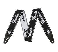 Guitar Strap, Fender 2" WeighLess Elastic Strap, Leather Ends