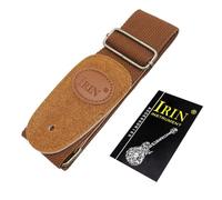 Guitar Strap for Acoustic Electric Bass, Adjustable 88-147 cm with Metal Buttons & Double Leather, Pure Cotton Shoulder Belt in Multi Color