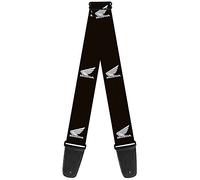Guitar Strap Honda Motorcycle Logo Black White 2 Inches Wide