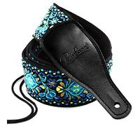 Guitar Strap Jacquard Weave Hootenanny Style - Woven Braided Adjustable Strap (HJGS-0A)