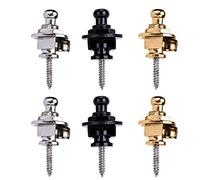 Guitar Strap Locks Set 6 Pack Strap Lock Set Buttons Security Quick Release Straplocks Strap Parts for Acoustic, Ukulele, Martin, Banjo, Electric and Bass Guitars Strong Straps Locks Snug