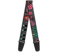 Guitar Strap Love Kills Gray 2 Inches Wide
