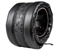 Guitar Strap Neoprene Soft 3.5in for Bass Acoustic Electric Guitar Leather Top (balck)