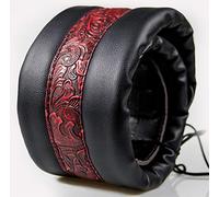 Guitar Strap Neoprene Soft 3.5in for Bass Acoustic Electric Guitar Leather Top (red)