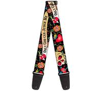 Guitar Strap Only God Can Judge Me Black 2 Inches Wide