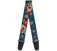 Guitar Strap Only God Can Judge Me Close Up Blue 2 Inches Wide