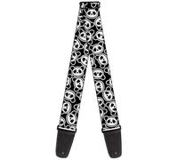Guitar Strap - Scattered Panda Bear Cartoon2 Black/White (US IMPORT) ACC NEW