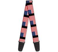Guitar Strap United States Flags 2 Inches Wide