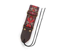 Guitar Strap Vintage Flower Guitar Shoulder Belt Portable Adjustable Guitar Strap Belt For Electric Acoustic Guitar Bass