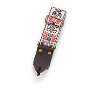Guitar Strap Vintage Flower Guitar Shoulder Belt Portable Adjustable Guitar Strap Belt For Electric Acoustic Guitar Bass