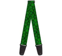 Guitar Strap - Vivid Marijuana Leaves Stacked