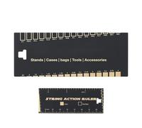 Guitar String Action Gauge, Action Measurement Tool for Guitars, Guitar Setup Tools, Chord Distance Ruler, Guitar Tuning Reference Tool, Multi-Function String Gauge Ruler for Students Teachers