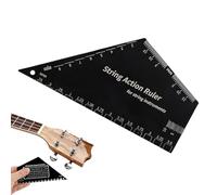 Guitar String Action Gauge - Fret Rocker | Guitar Fret Rocker, Stainless Steel Ruler For Precise String Height Measurement, Bass Guitars Luthier Tool For Basses Banjos Ukuleles Setup Maintenance