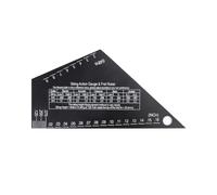 Guitar String Action Gauge Heavy Duty Stainless Steel Precision Measurement Tool for Electric Acoustic Guitar Bass Setup 1mm Thickness Black 103x52mm