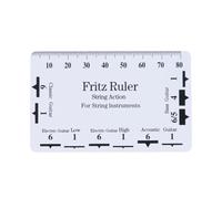Guitar String Action Gauge Ruler Double-Sided String Action Measuring Tool for Mandolin Banjos Guitar Setups Gauge