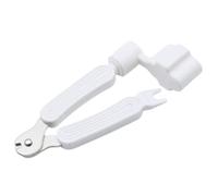 Guitar String Cutter, Bridge Pin Cutter and Puller, 3 in 1 Tool for Acoustic and Electric Guitars (White)