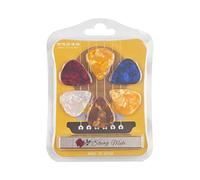 Guitar String Dampener and 6 PCS Celluloid Guitar Pick, 6 String Acoustic Classical Sound-absorbing Cushion Pad Noise Reduction Practical Tool Mirror of Aluminum M Mirror