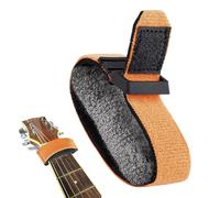 Guitar String Damper - Guitar Wraps Guitar String Cover Tape, Adjustable Bass Mute Silencer, Fretboard Muting Straps For Guitar Practice - Orange