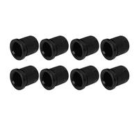 Guitar String Ferrule, Elegant 8PCS Bass Through Body Buckle Compact Wear Resistant for Replacement (Black)