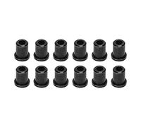 Guitar String Ferrules Metal 12PCS Premium Iron Electric Guitar Bridge Ferrules for Enhanced Resonance and Durability Suitable for Most Electric Guitars (Black)
