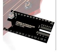 Guitar String Heighing Gauge, String Action Ruler, Fret Leveling Guide, Accurate Measurement for Setup Maintenance Level for String Repairs for Music Players, Fingerboard Bass Care