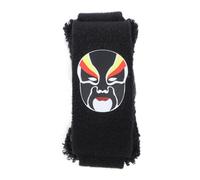 Guitar String Muter, Electric Bass Noise Reducer Dampener Wrap with Face Makeup Pattern for 6-String Guitars (Black Face)