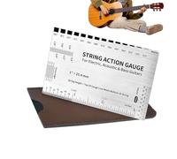 Guitar String Position Gauge - Electric Guitar Tools, Precise Adjustment Tool for Electric Acoustic Bass On the Go Outdoor Home Professionals Enthusiasts