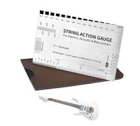 Guitar String Position Gauge - Guitar Building Tools for String Adjustment - Portable String Position Measuring Tool for Guitar Luthiers Electroacoustic Experts On the Go Home Travel