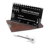 Guitar String Position Gauge, Guitar Setup Tool, Versatile String Action Adjustment Tool for Electric Acoustics On the Go Outdoors Home