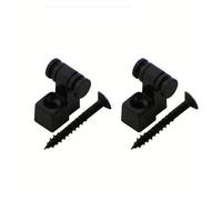 Guitar String Retainer 2pcs Electric Guitar Roller String Trees Retainer Mounting Tree Guide(Black-2pcs)