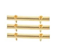 Guitar String Retainer Bar 10pcs Electric Guitar String Stick Zinc Alloy Pressure Chord Rod Mini Instrument Accessory for Electric Guitars(Golden)