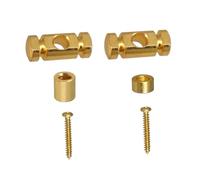 Guitar String Retainer Guitar Roller String Trees Retainer with Mounting Screws Accessories for Electric(Golden)
