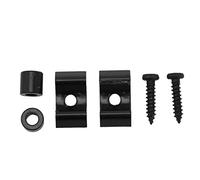 Guitar String Retainer | Iron String Guide for Electric Guitar Headstock | Compact Replacement for Smooth Playing/Quick Installation | Smooth - Edged Design (Black)