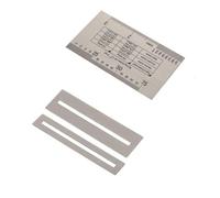 Guitar String Ruler, Stainless Steel Guitar Setup Tool Kit for String Instruments, Bridge Saddle Height, Nut Height, with Fret Protectors Set for Guitar Bass Mandolin Banjo