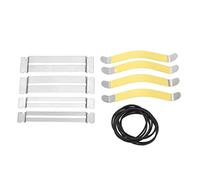 Guitar String Spreader, Metal Fingerboard Guards & Rubber Band Set Professional Fret Dressing and Polishing Tools for Guitar, Bass, Ukulele Maintenance, Ideal for Luthiers and DI
