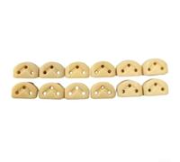 Guitar String Trees 12PCS Guides For Classical Guitar Ukulele Parts Enhances for sustain White Black Brown(Apricot)
