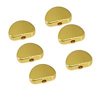 Guitar String Tuning Peg 6 Pcs Semicircle Shape Electric Guitar Metal Tuning Pegs Cap Tuners Machine Head Replacement Buttons Knobs Gold