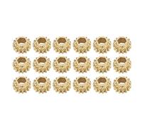 Guitar String Tuning Peg Gear Metal, 18Pcs Hex Hole Gears 1:15 Ratio, Gold - Durable Metal Construction, Accurate Adjustment for Guitar Strings (Gold)