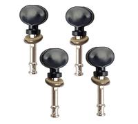 Guitar String Tuning Peg Set of 4 Ukulele Strings Tuning Pegs Pin Machines Tuners for Ukulele Classical Guitar 4 String (Color : Black)