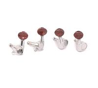 Guitar String Tuning Pegs 2R2L Sealed Ukulele Guitar Tuners Tuning Pegs Keys Machine Heads Set With Red Button