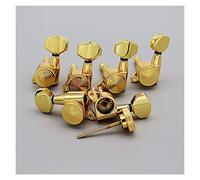 Guitar String Tuning Pegs 6L Left Hand Guitar Locking Tuners Lock Fit For For LP For For SG Guitar Parts (Color : 01)
