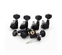 Guitar String Tuning Pegs 6L Left Hand Guitar Locking Tuners Lock Fit For For LP For For SG Guitar Parts (Color : 02)