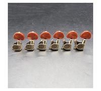 Guitar String Tuning Pegs 6Pcs Gold Acoustic Electric Guitar Tuning Peg Key Machine Heads Tuners With Big Semicircle Button (Color : 6L)