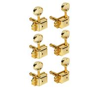 Guitar String Tuning Pegs, Metal Pretty Design 6 Pieces Guitar Machine Head Standard Size Easy Tuning for Playing (Gold)